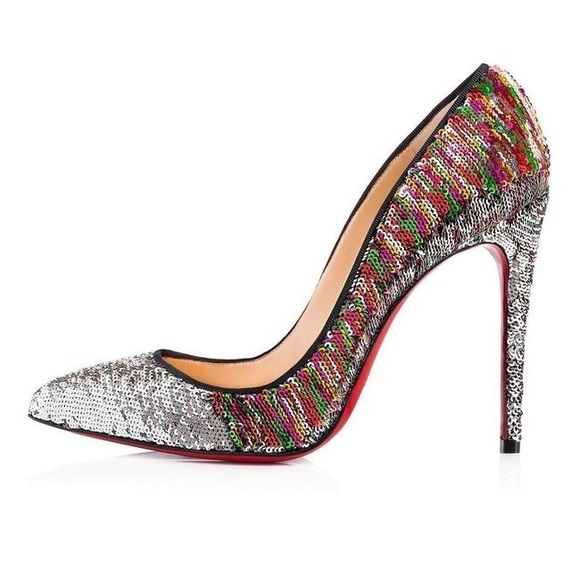 Christian Louboutin Sequin Pigalle Follies 100 - Picture 4 of 6